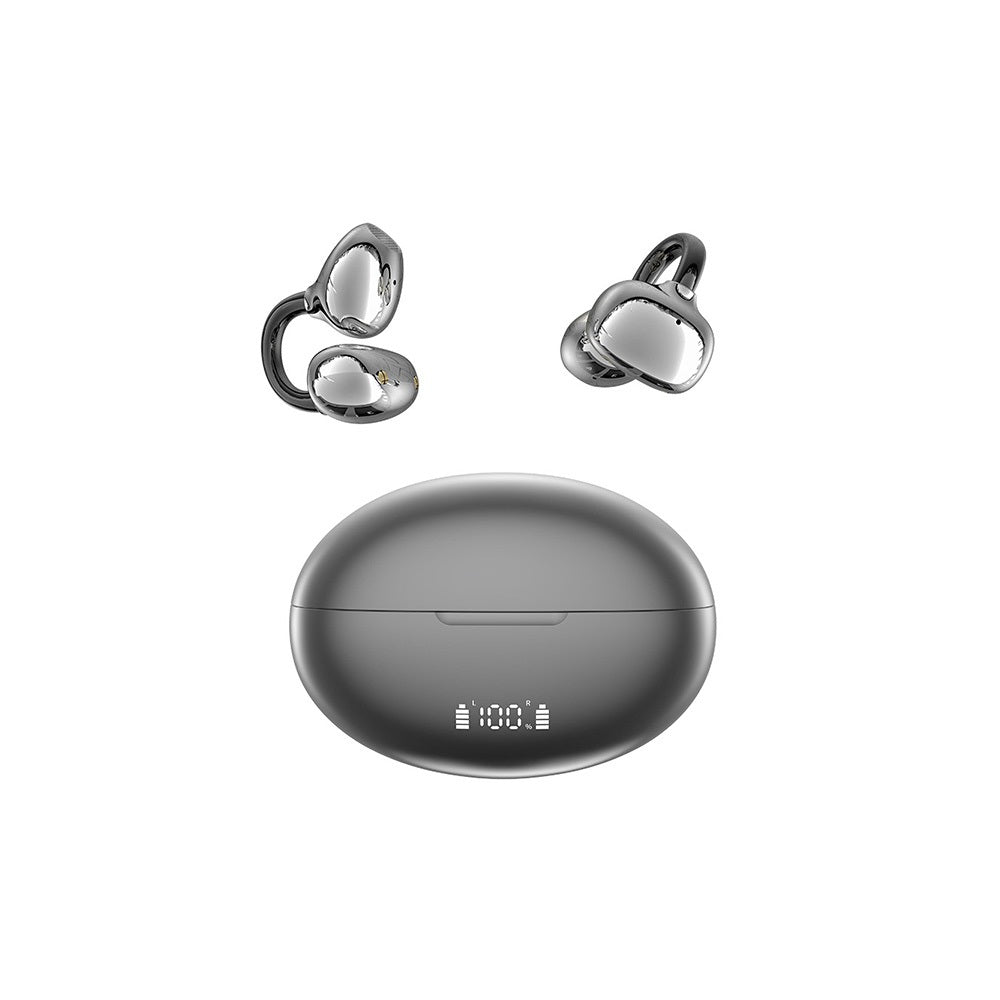 Bluetooth Open Ear Clip-On Earbuds Wireless Headphones for Sports