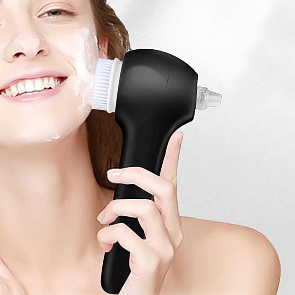 2-in-1 Rechargeable Facial Cleansing Brush with LCD Screen