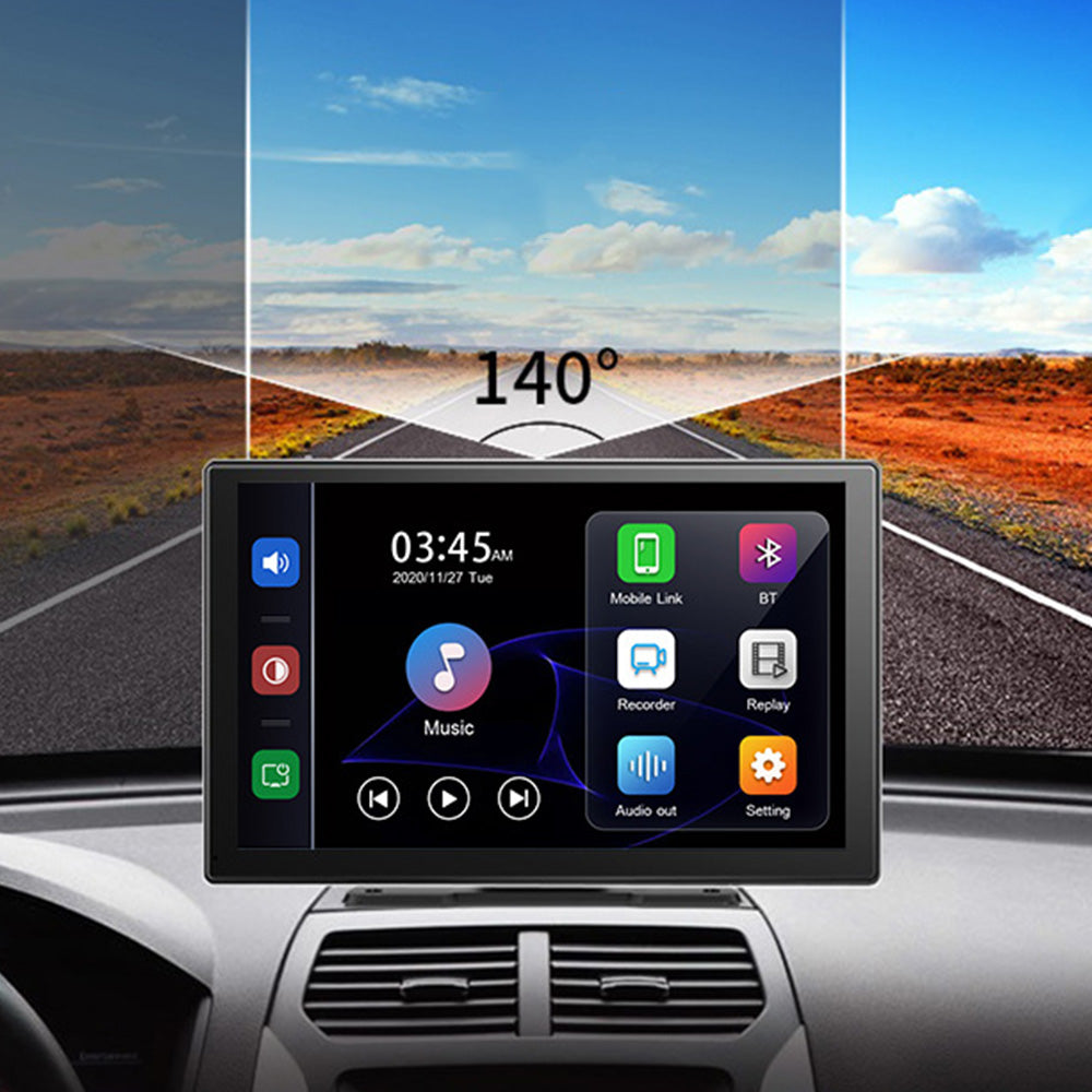 9 Inch CarPlay Screen for Car with 4K Dashcam Front Rear Camera 64GB TF Card