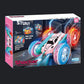 2.4 GHZ 4WD Double Sided RC Stunt Car 360 Degree Rotating Remote Control Crawler with Headlights