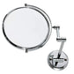 Extendable Wall-Mounted Makeup Mirror 3X Magnifier Double-Sided Bathroom Mirror