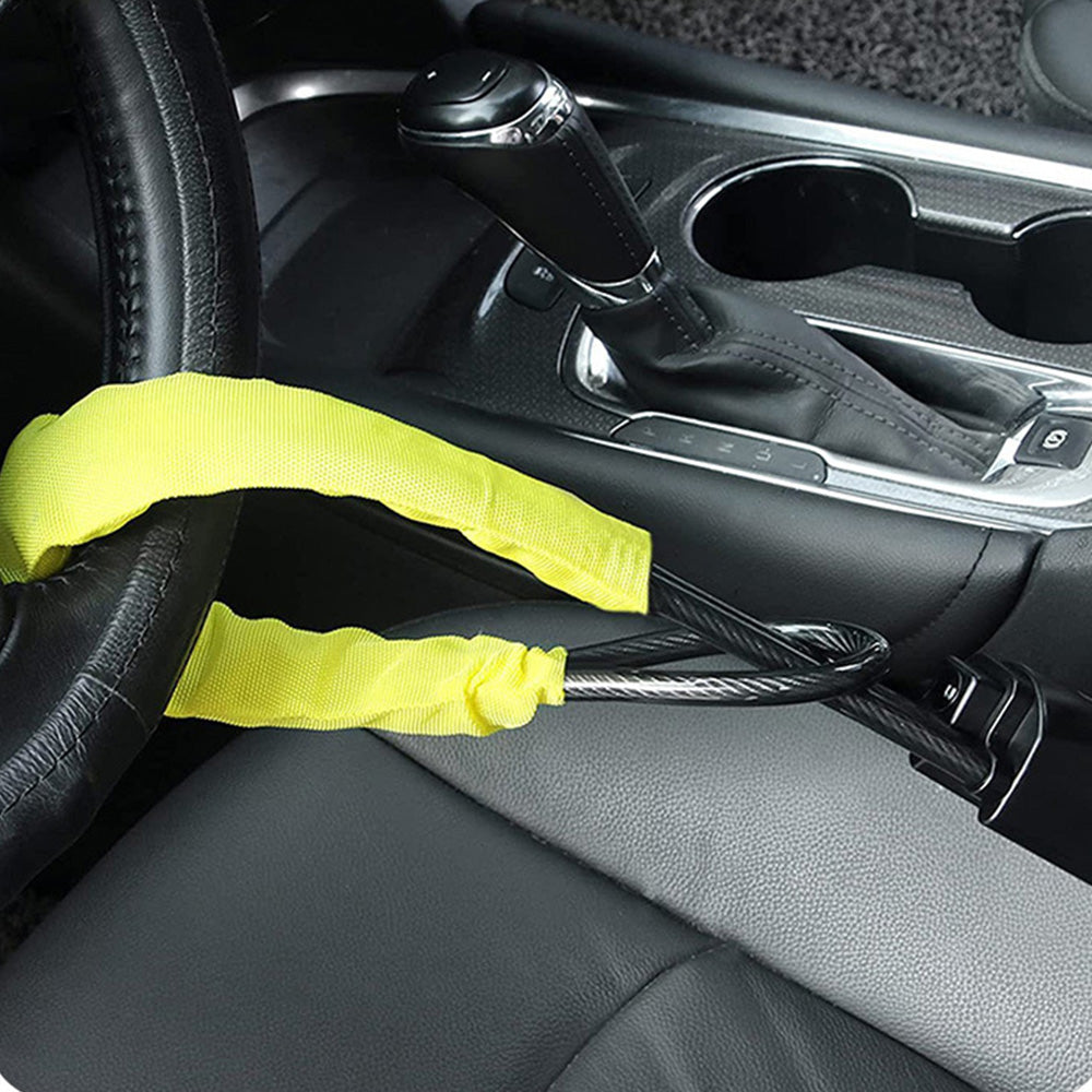 Universal Car Security Anti-Theft Steering Wheel Lock Device Adjustable Lock Fit