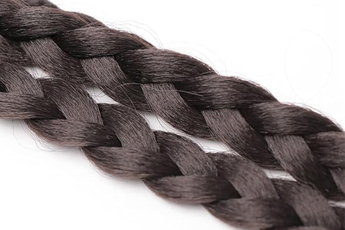 2Pcs 45cm Three-Strand Braiding Hair for Wigs and Hair Extensions