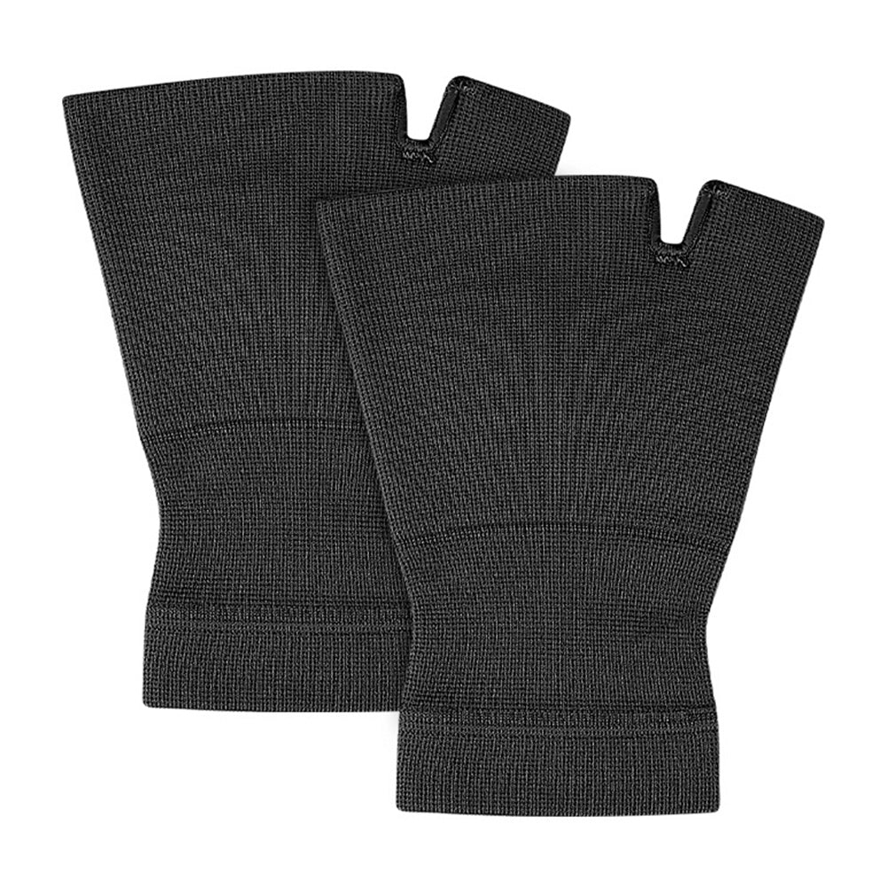 2 Pack Breathable Wrist Support Gloves Nylon Gloves for Daily Activities Computer Typing Sports-Black