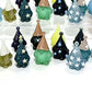 24 Days Christmas Advent Calendar Sea Glass Effect PVC Gnome Tree Decorations