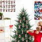 2025 Christmas Cow Advent Calendar Blind Box 24 Days Ornaments Set for Tree