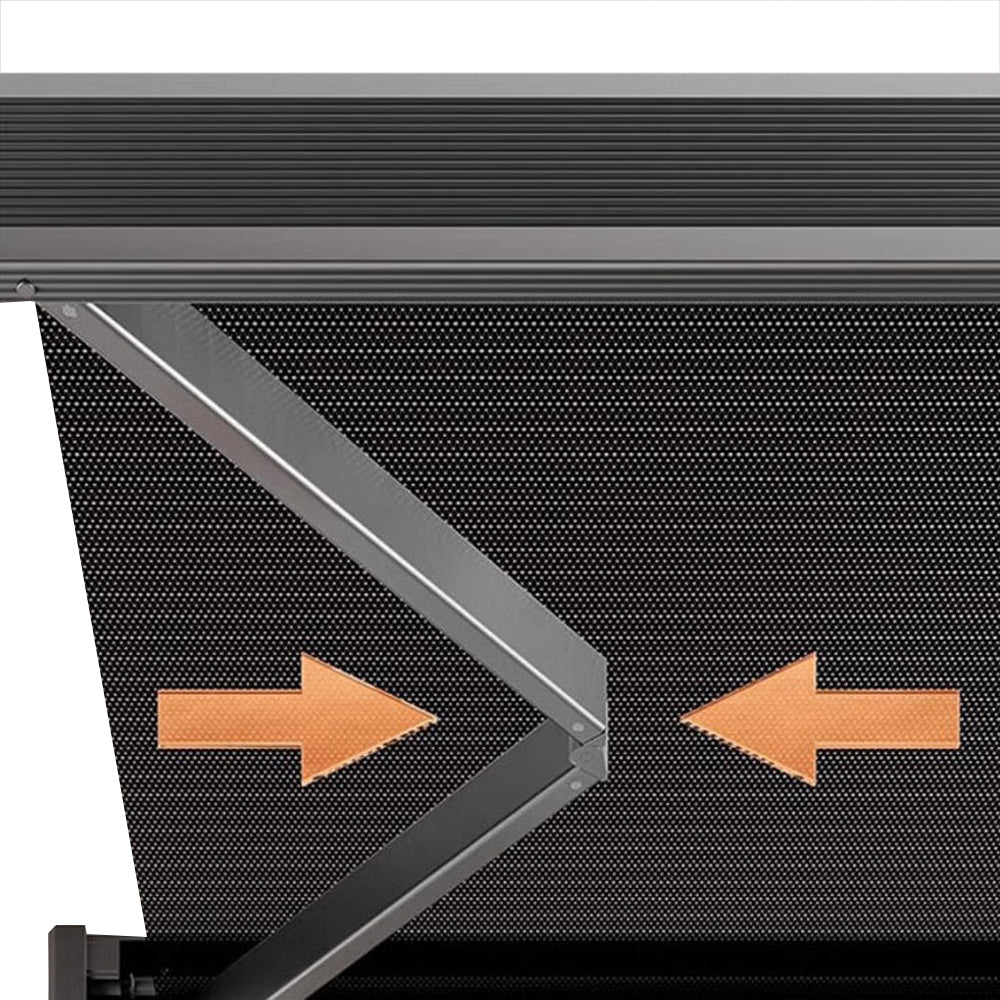 Wall Mounted Retractable Laundry Drying Rack with 6 Hooks