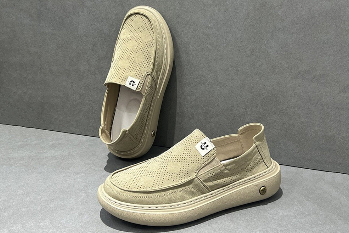 Men Breathable Hollow Slip-on Loafers Casual Shoes