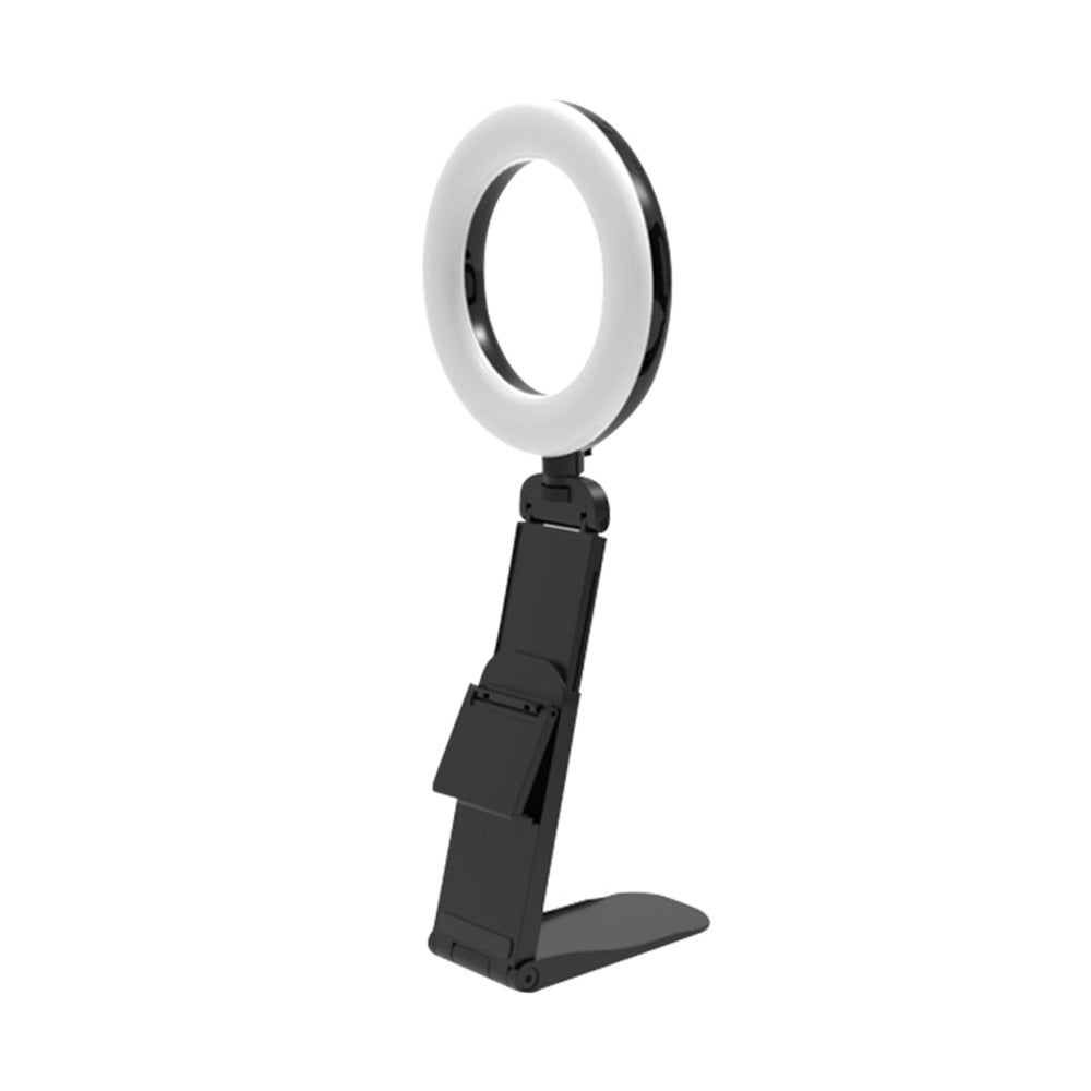 3 Colour Dimmable Rotatable 5 inch LED Ring Light Phone Holder Roundel Stand