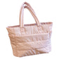 Women Quilted Tote Bag Shoulder Bag Lunch Bag