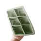 3Pcs Silicone Ice Cube Trays with Lid 6 Cavity Large Square Mold for Whisky Cocktail