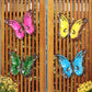 5Pcs 11x9CM Colorful Metal Butterfly Wall Decor Outdoor Lawn Art Metal Decoration