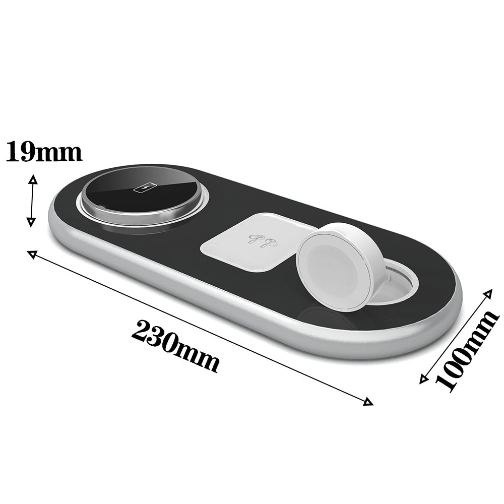 3 in 1 Wireless Charging Station For Apple Devices Magsecurity Wireless Charger Station