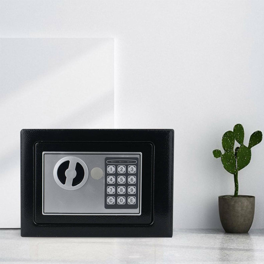 Small Security Box Electronic Digital Lock Box for Cash Deposit-Without deposit slot