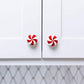 10Pcs Christmas Peppermint Knob Button Cover Christmas Decor Novelty Buttons