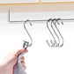 40Pcs Stainless Steel Metal S Shaped Hooks Clothes Hanger for Kitchen Bathroom Closet
