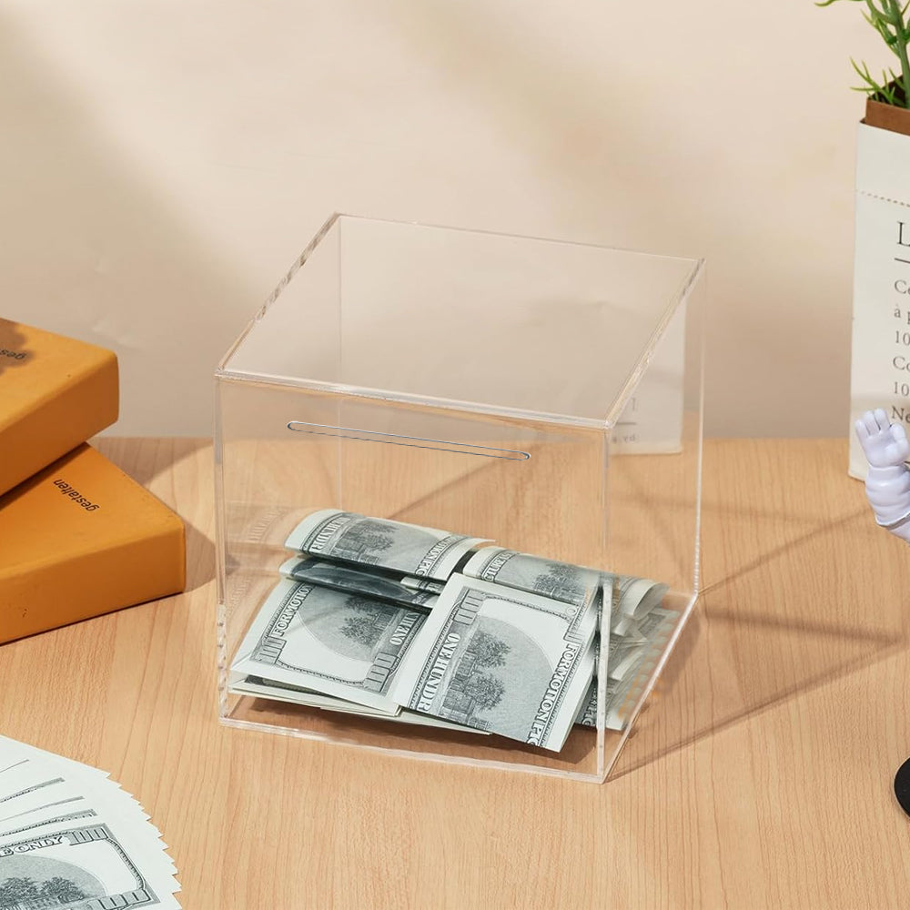 Must Break to Open Acrylic Clear Piggy Bank