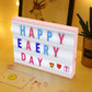 LED Cinema Light Box with 96 Letters