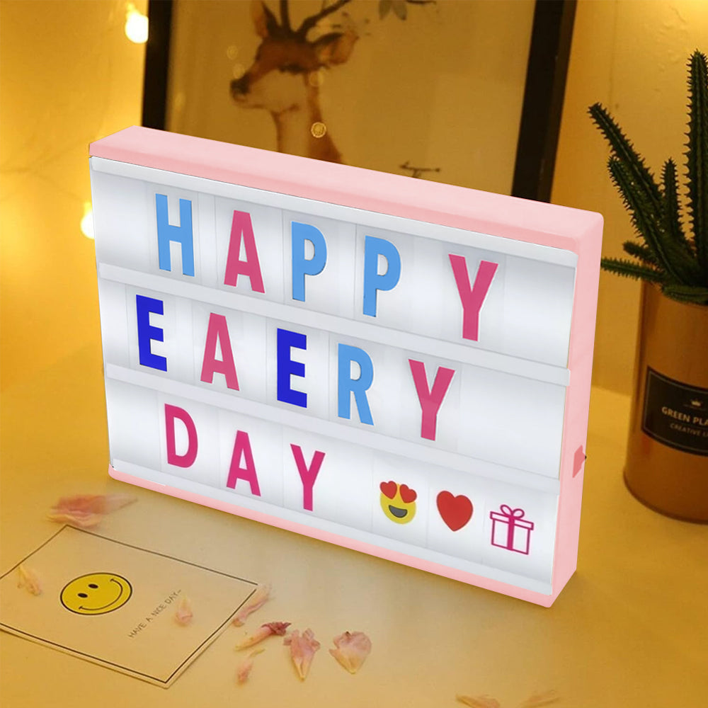 LED Cinema Light Box with 96 Letters