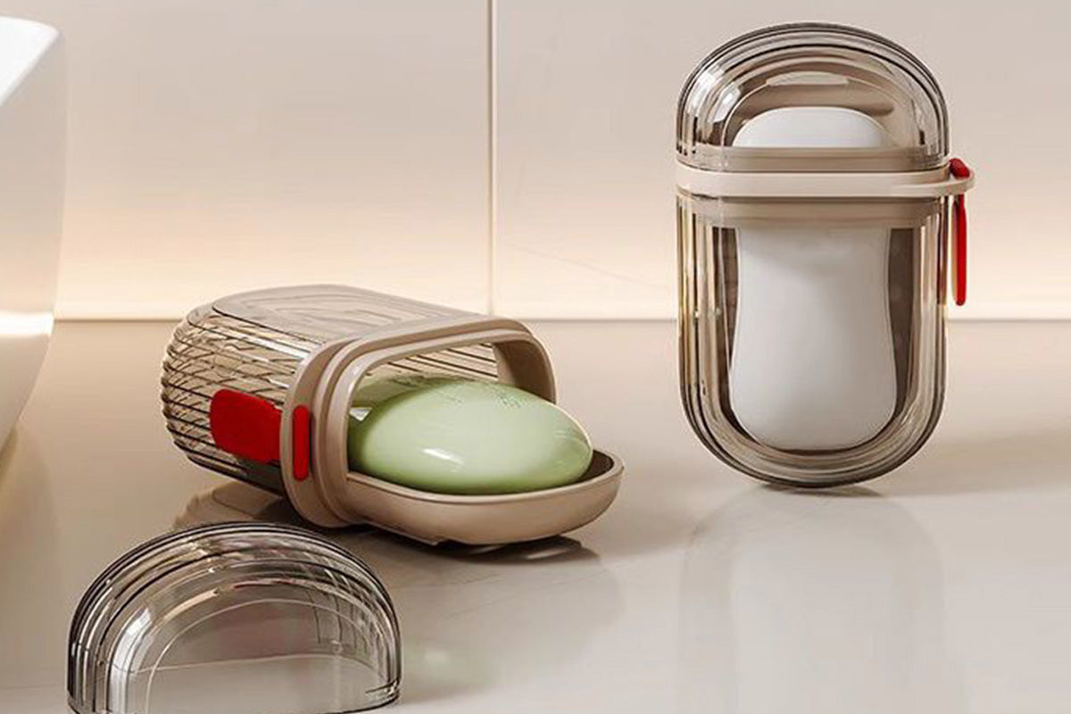 2PCS Travel Soap Cases Leakproof Soap Container With Lid Soap Dish For Bathroom Shower Camping