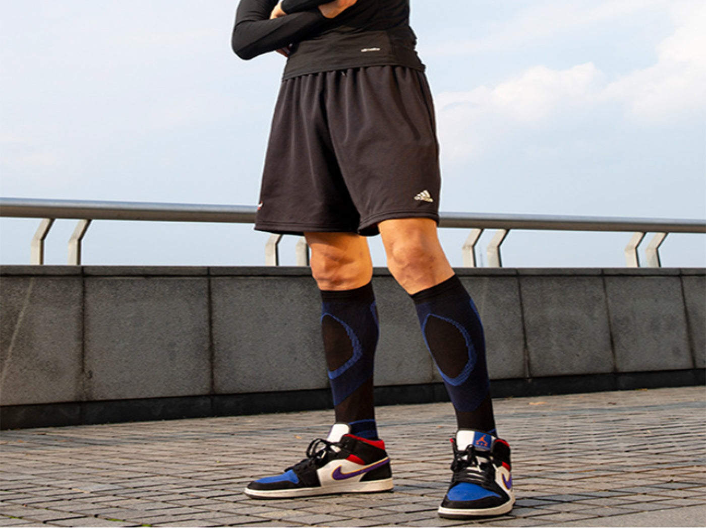 3 Pairs of Anti-Fatigue Outdoor Fitness Compression Socks