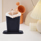 Soft Plush Lined Eyeglasses Desk Holder PU Leather Glasses Display Stand With Base