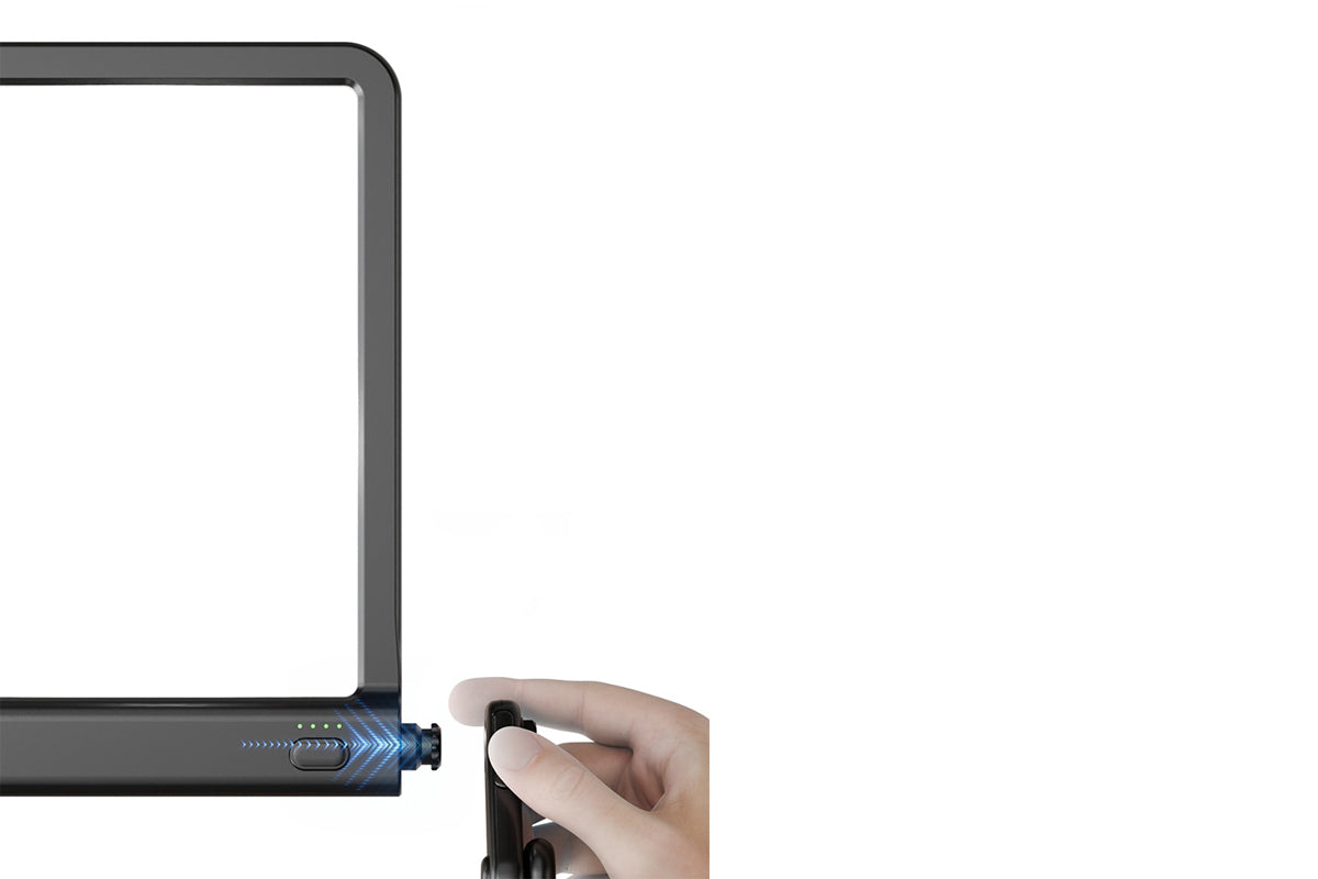 Neck Hanging 5X Magnifying Glass with 3 Color Dimmable LED Light Rechargeable Hands-Free Wearable Reading Magnifier