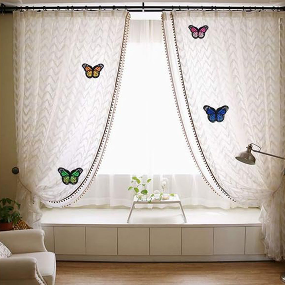 Butterfly Embroidery Patches Iron on Sew on Colorful Butterfly Patches for Clothes Bags Hats