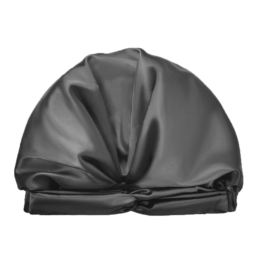 Simulated Silk Pillowcase Set With Sleeping Bonnet Hair Scrunchy
