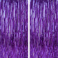 2Pcs 2m Metallic PET Foil Fringe Door Curtains for Party Backdrops