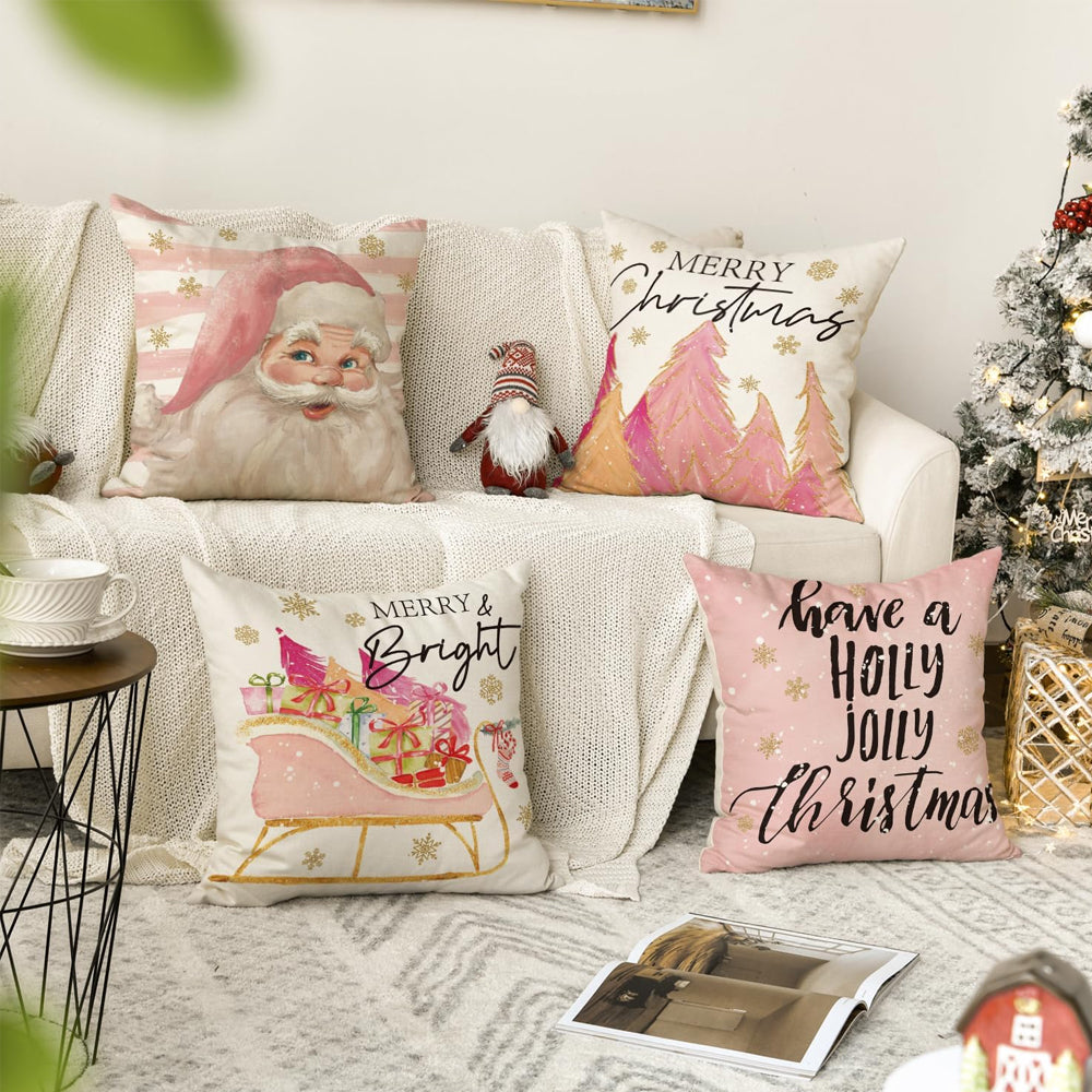 Christmas Pillowcase Living Room Sofa Home Bedroom Decoration Pillow Cover