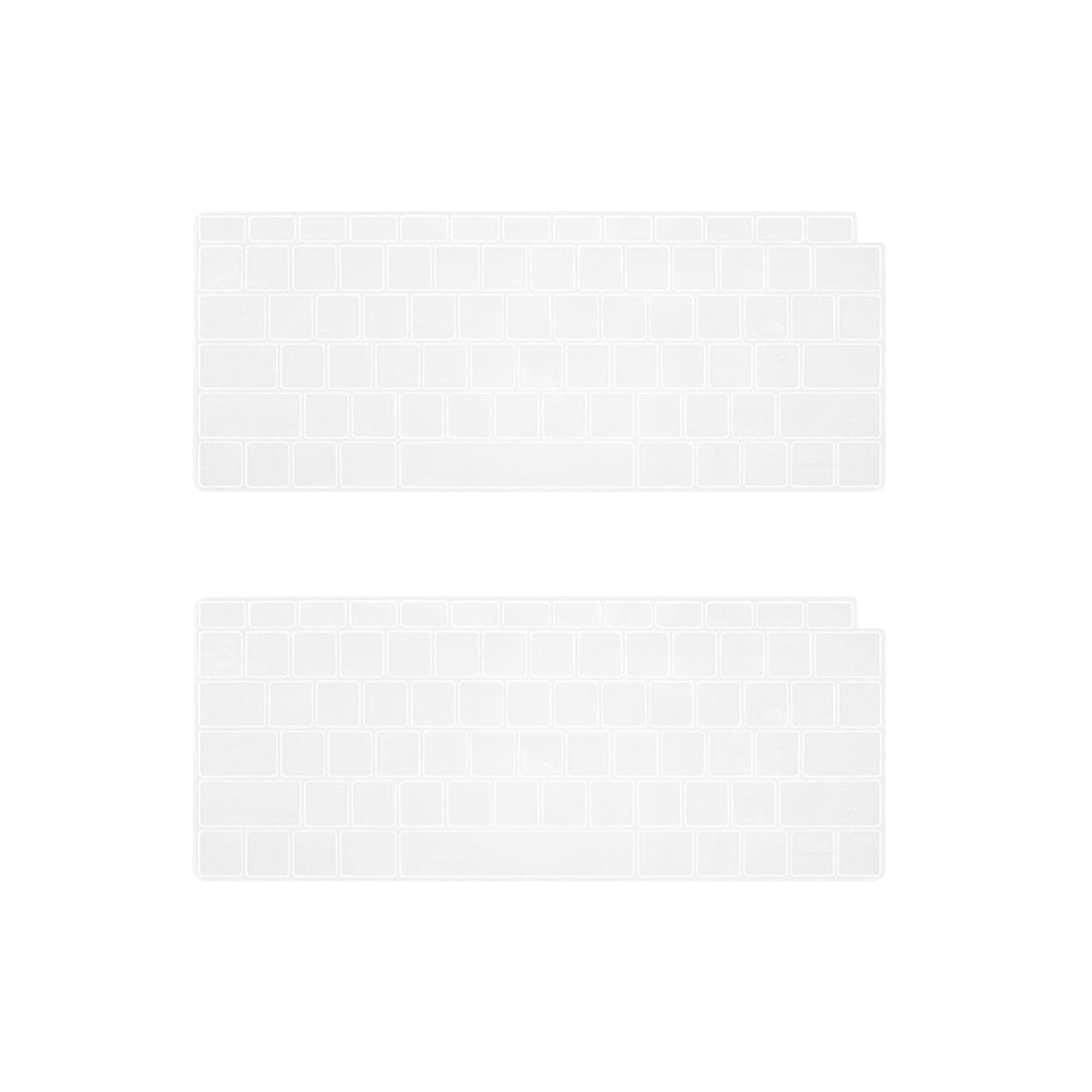 2Pcs Clear Silicone Keyboard Cover Skin for Apple Macbook Pro 14