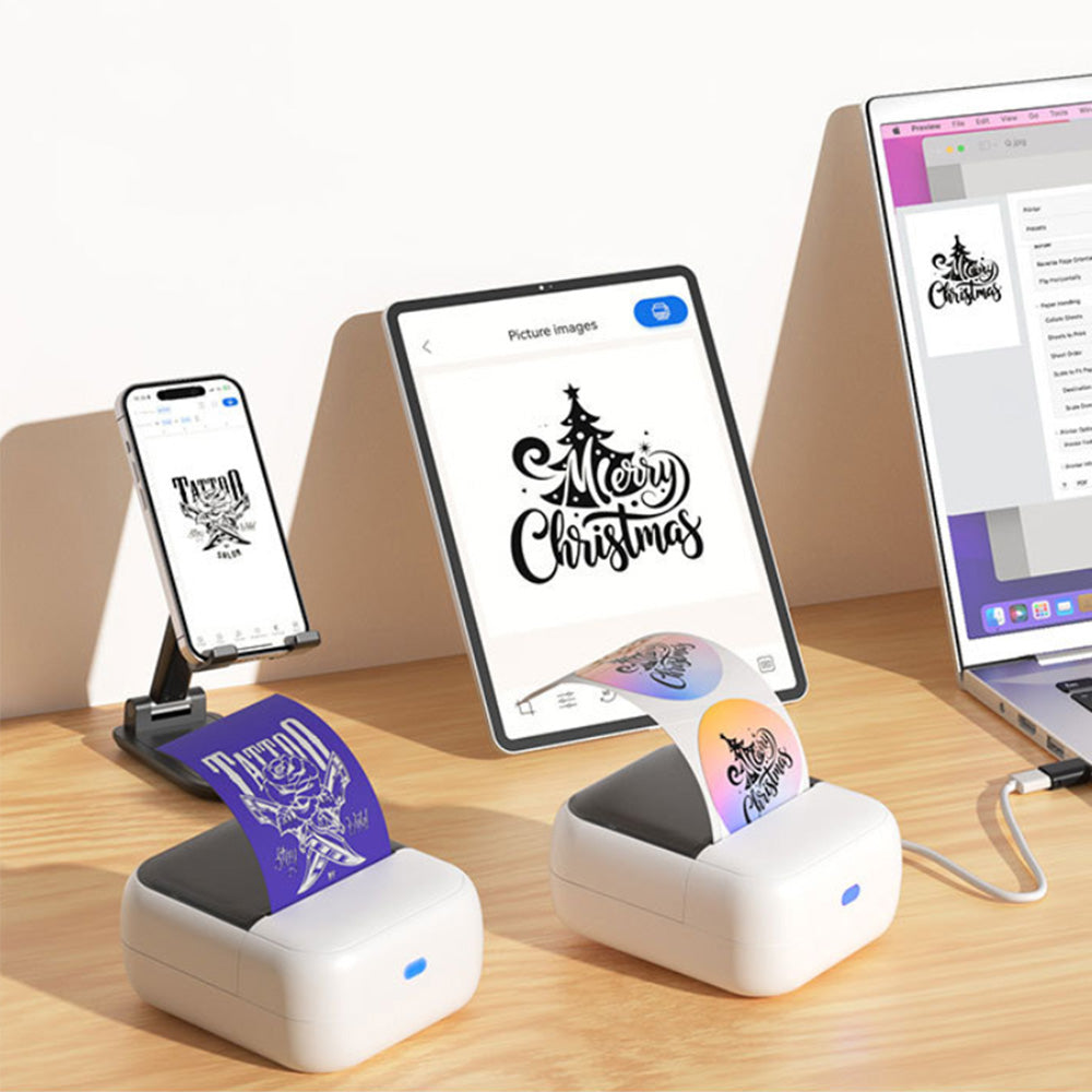 Wireless Bluetooth Mini Tattoo Stencil Printer for Smartphone Tablet