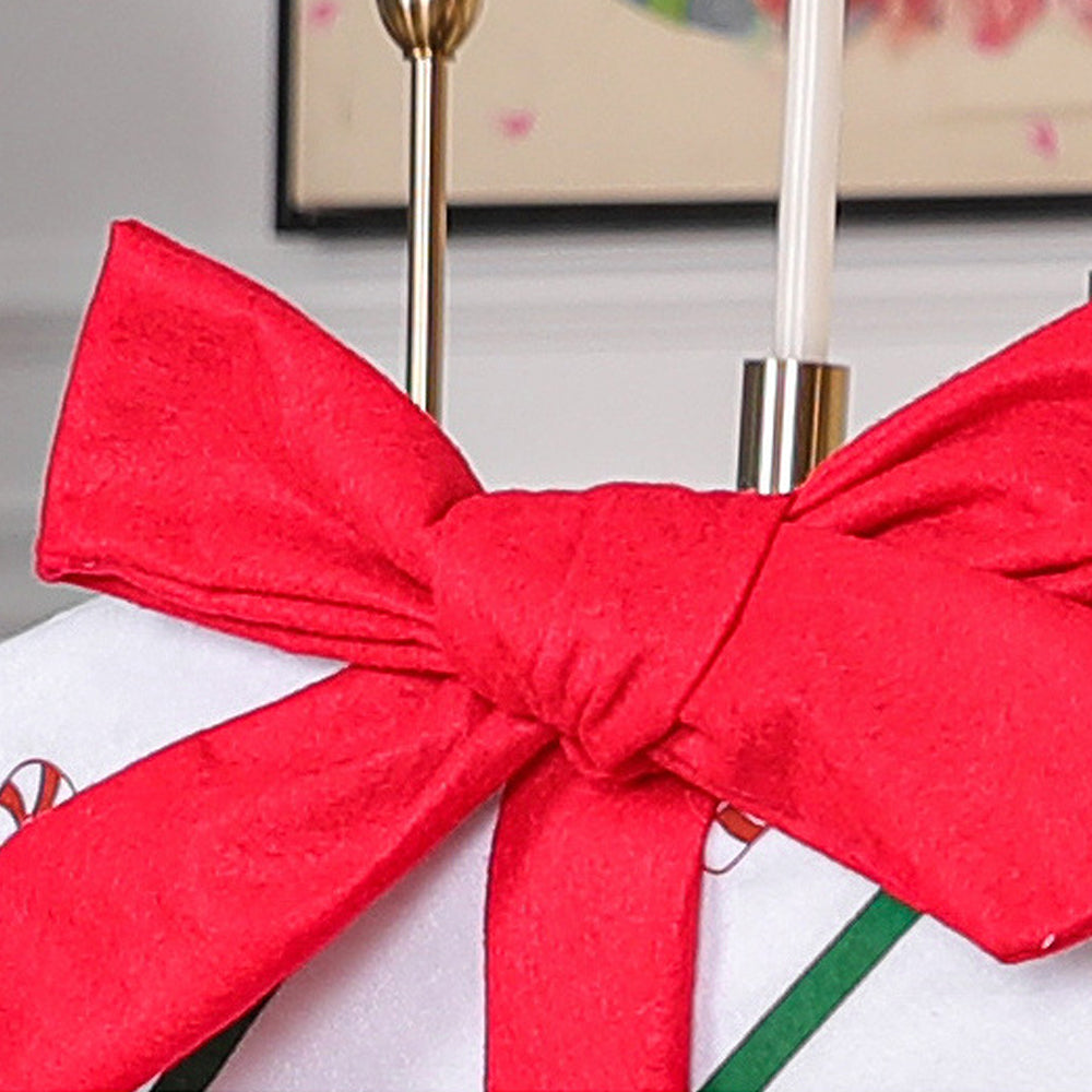 2Pcs Christmas Bowknot Chair Back Cover
