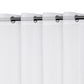 White Outdoor Sheer Curtains for Patio Water-Resistant
