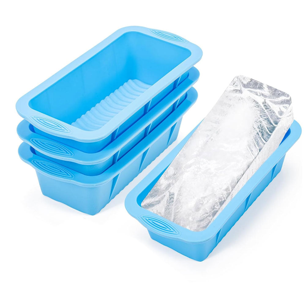 4Pcs Ice Bath Ice Block Mold Extra Large Silicone Ice Box Large Ice Grid Mould