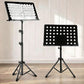 Stage Music Sheet Stand Adjustable Folding Music Stand for Performances