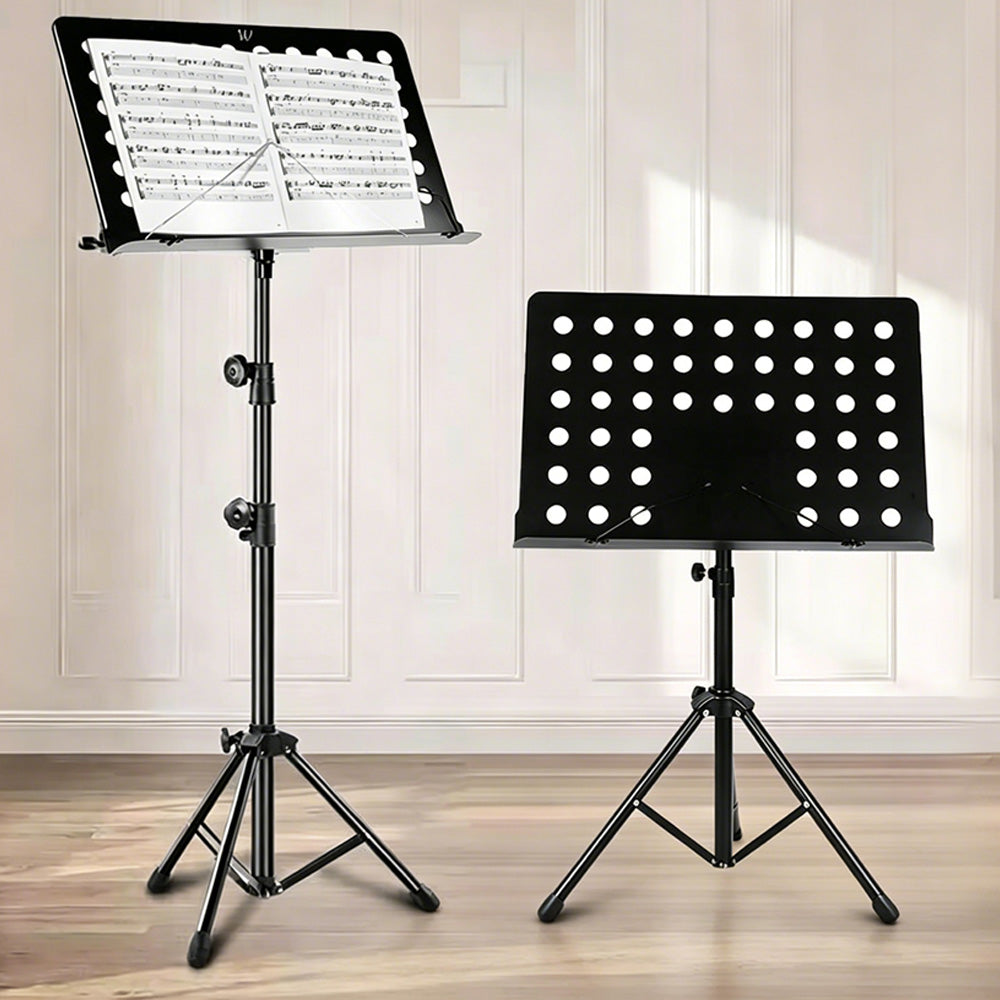 Stage Music Sheet Stand Adjustable Folding Music Stand for Performances