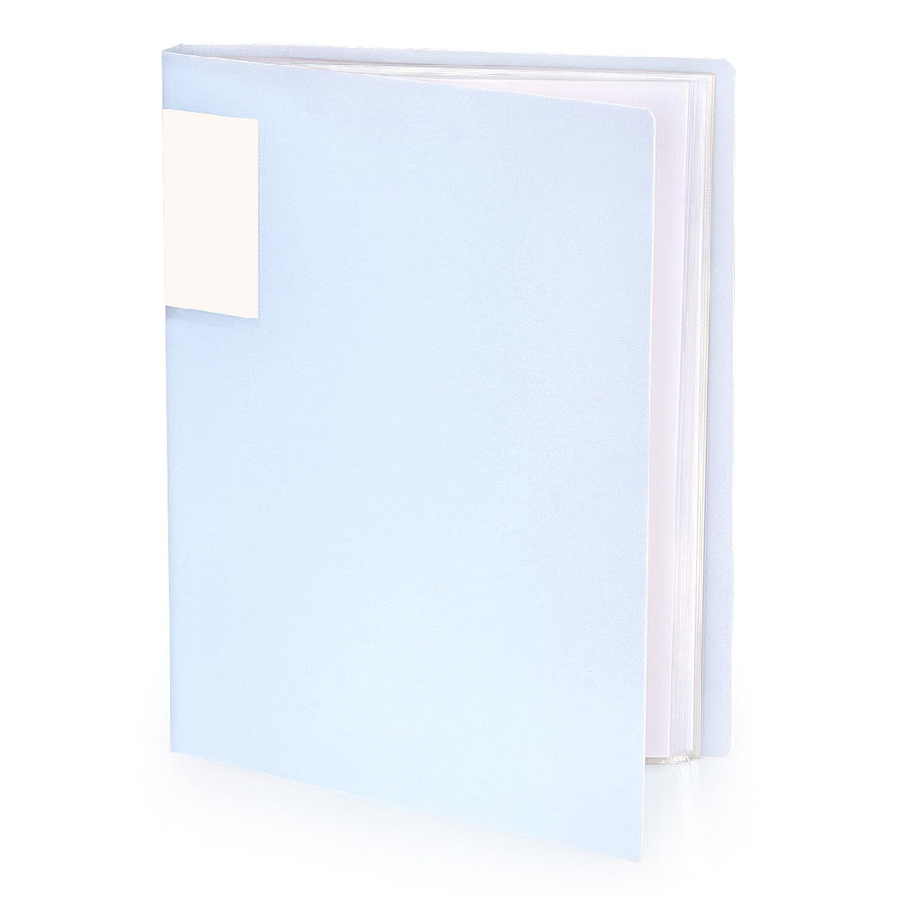 2 Pack A4 Sheet Protector Binder 40 Page Clear Folder for Certificates Posters