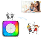Pocket Printer RGB Light with 5 Rolls Papers and Stickers