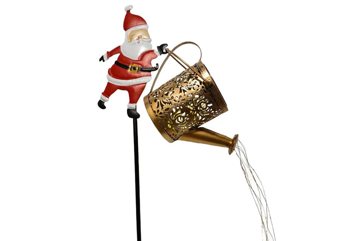 Solar Santa Claus Garden Stake Light Outdoor Christmas Yard Decoration