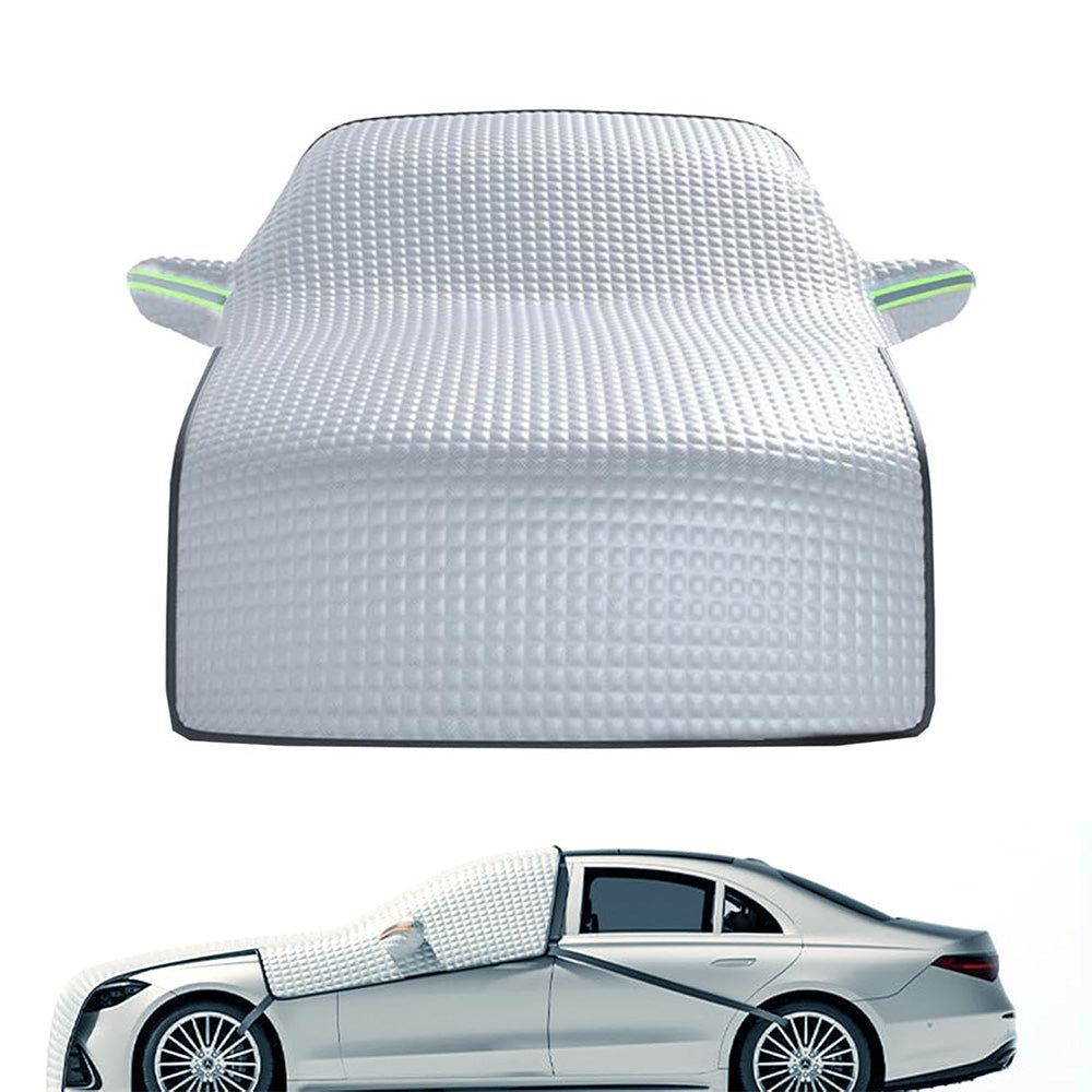 Universal Car Windshield Snow Cover - Heavy Duty Winter Frost Protector for Most Vehicles