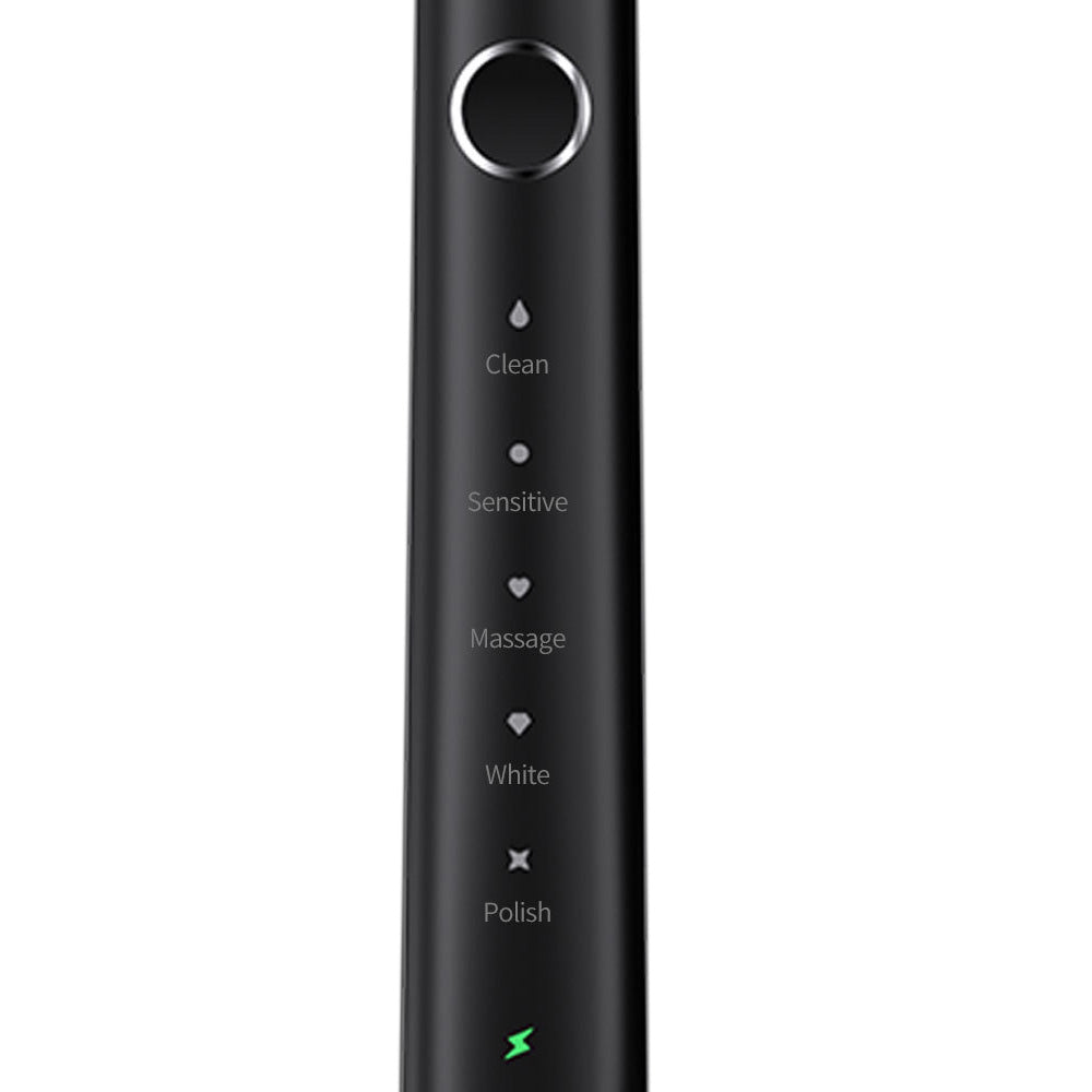 Electric Toothbrush Wireless Charging with 5 Modes 6 Brush Heads and Smart Timer