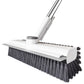 Long Handle Floor Scrub Brush Detachable Rotating V-Shaped Head Cleaning Tool