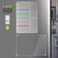 Clear Acrylic Meal Planner Magnetic Menu Board for Fridge with 6 Marker Pens