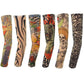 6 Pack Realistic Fake Tattoo Cover for Men Wome Fake Tattoo Sleeves for Outdoor and Daily Wear