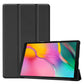 PU Leather Trifold Stand Case for Fire HD 10 2021 2023-Black