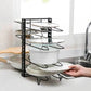 Adjustable 8 Tier Pan and Pot Lid Holder Rack