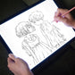 A3 Ultra Thin Portable LED Copy Board Light Tracing Box with Scale