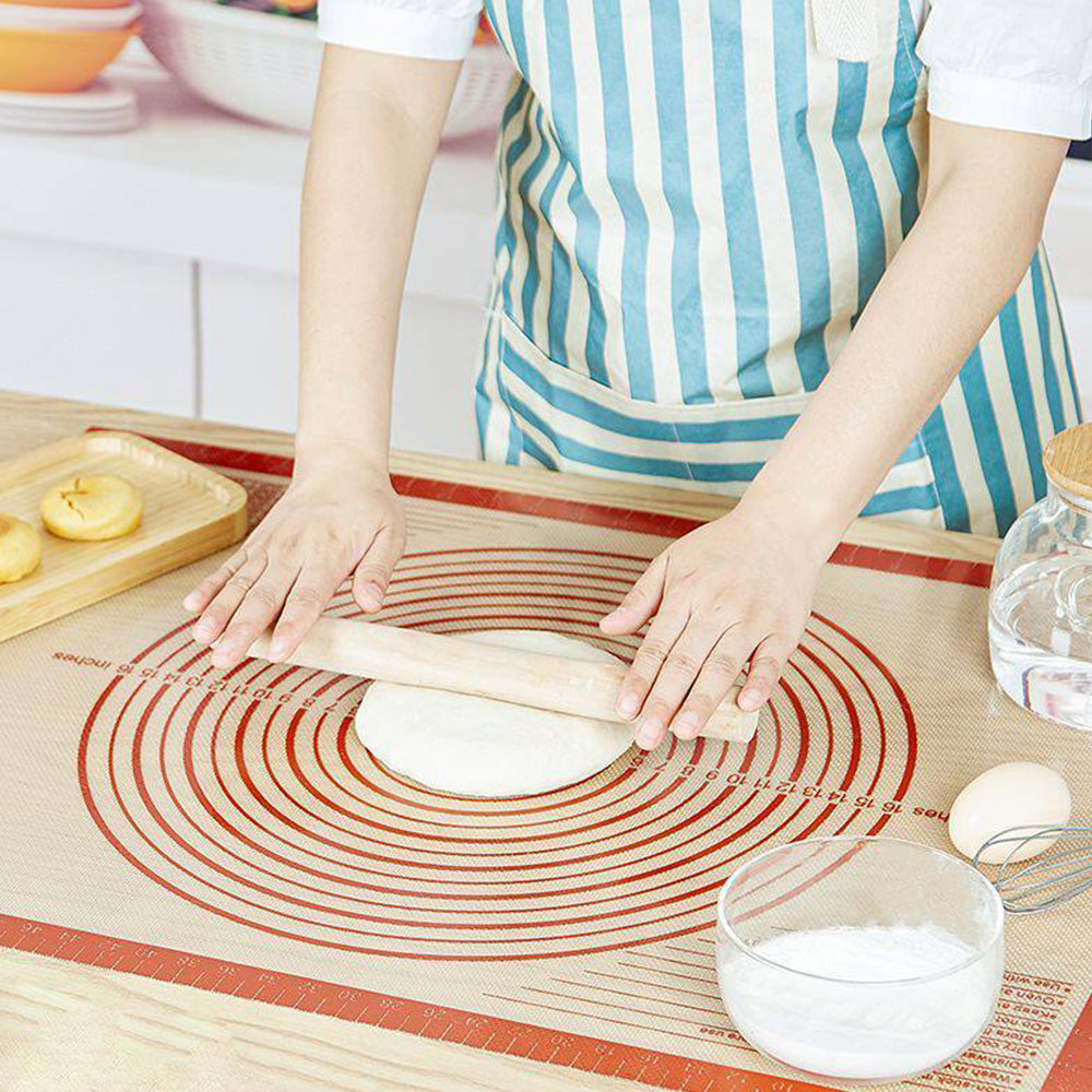 Thick Silicone Pastry Mat Non Stick Baking Dough Mat for Kitchen